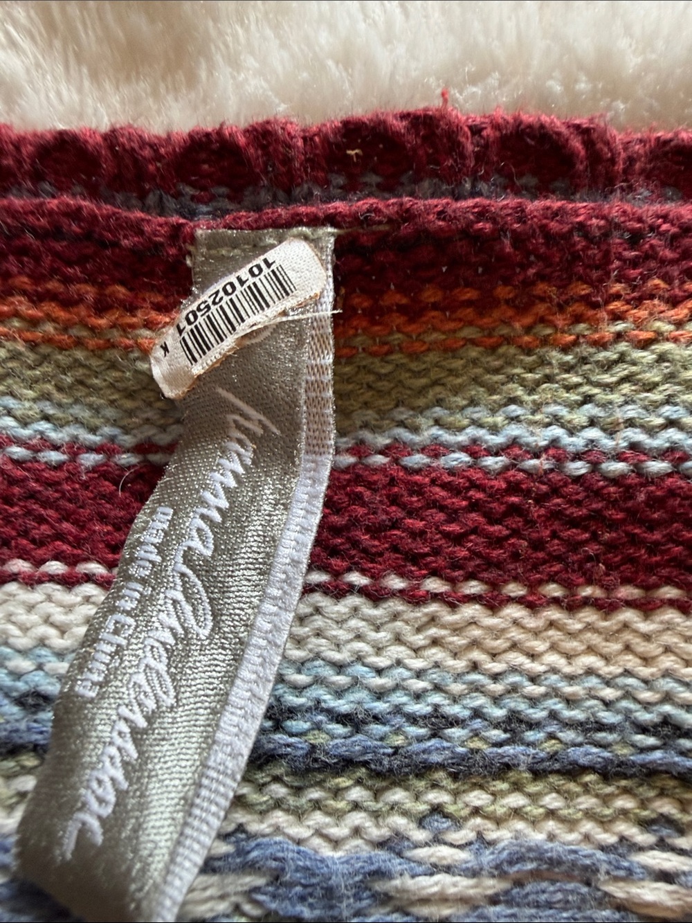Hanna Andersson tie front cardigan ribbon woman’s sz L Fair Isle Tie M? - Picture 5 of 9